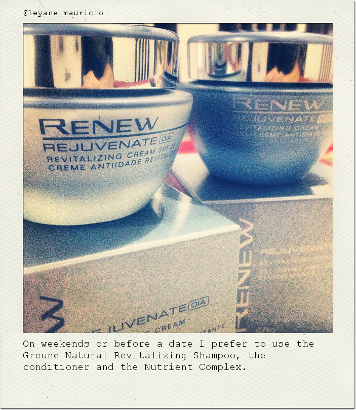 On weekends or before a date I prefer to use the Greune Natural Revitalizing Shampoo, the conditioner and the Nutrient Complex.