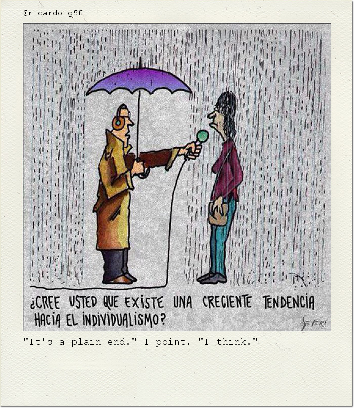 "It's a plain end." I point. "I think."