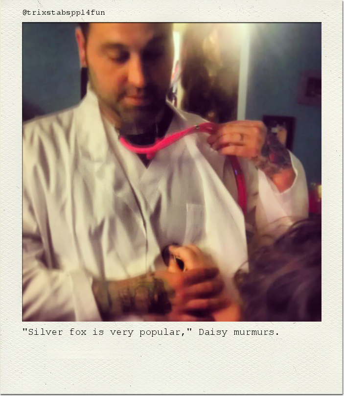 "Silver fox is very popular," Daisy murmurs.