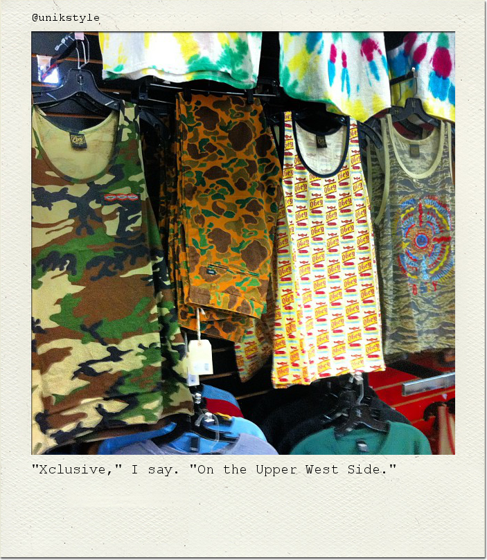 "Xclusive," I say. "On the Upper West Side."