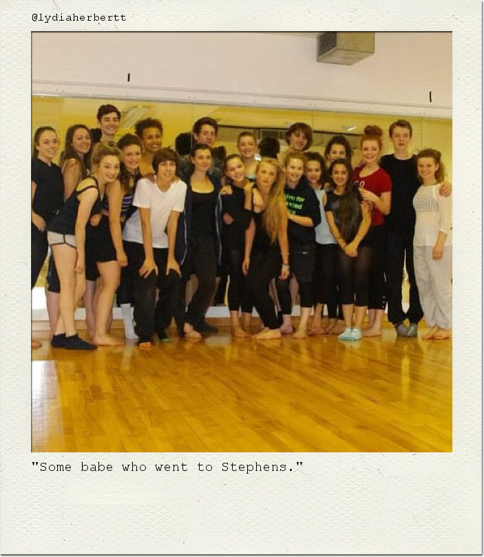 "Some babe who went to Stephens."