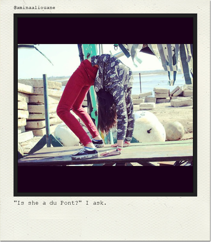 "Is she a du Pont?" I ask.