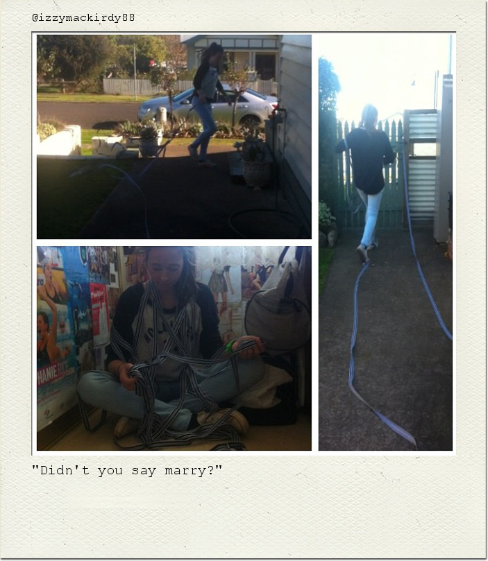 "Didn't you say marry?"