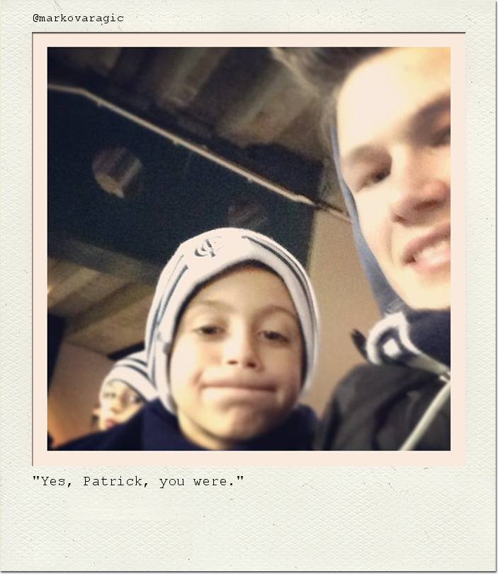 "Yes, Patrick, you were."