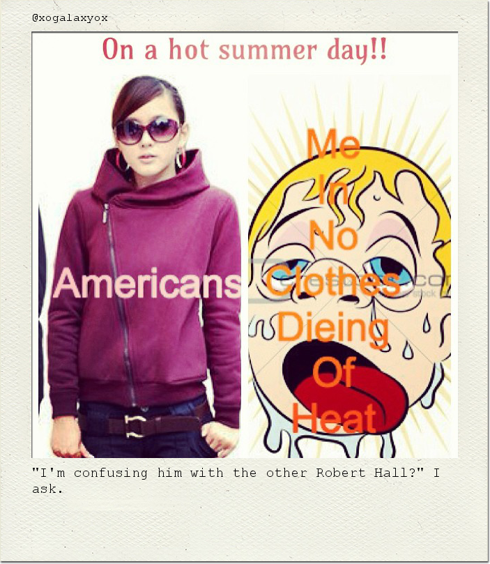 "I'm confusing him with the other Robert Hall?" I ask.