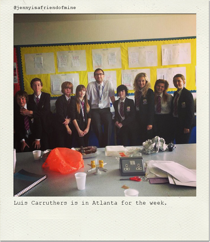 Luis Carruthers is in Atlanta for the week.