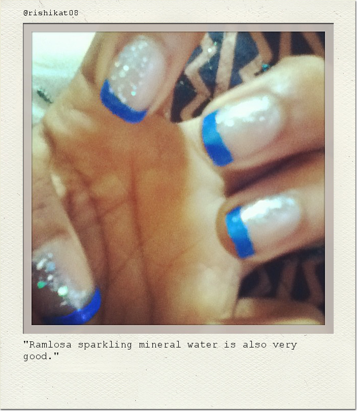 "Ramlosa sparkling mineral water is also very good."