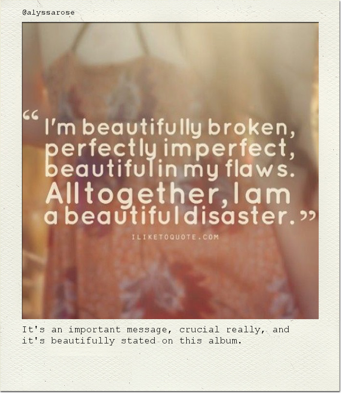 It's an important message, crucial really, and it's beautifully stated on this album.