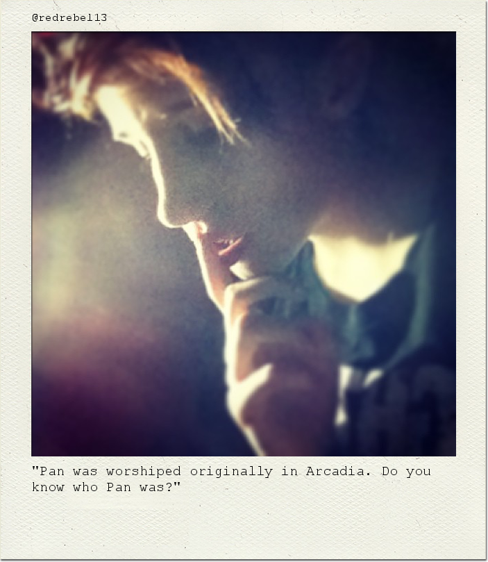 "Pan was worshiped originally in Arcadia. Do you know who Pan was?"