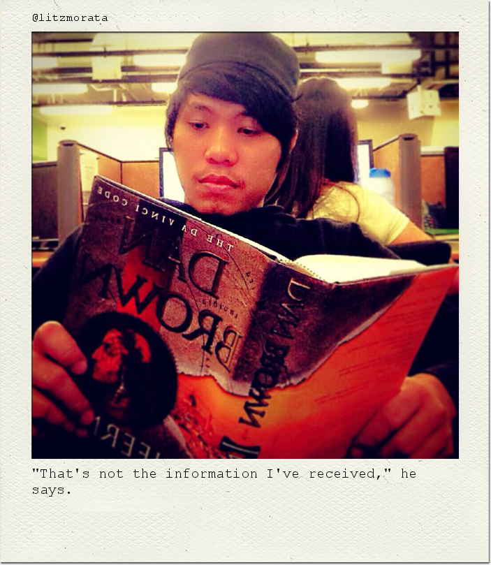 "That's not the information I've received," he says.