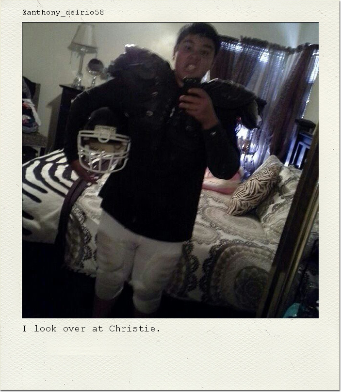 I look over at Christie.