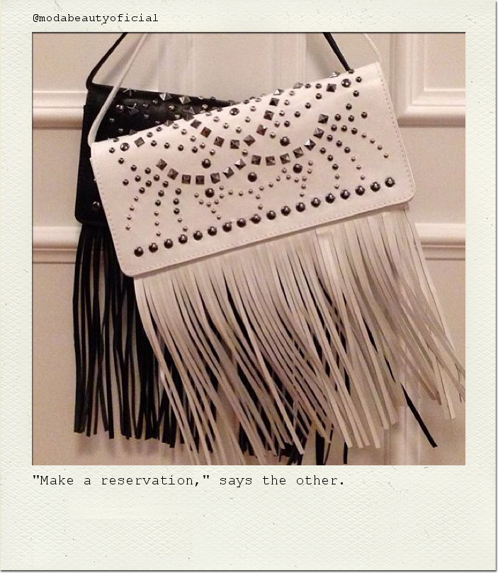"Make a reservation," says the other.