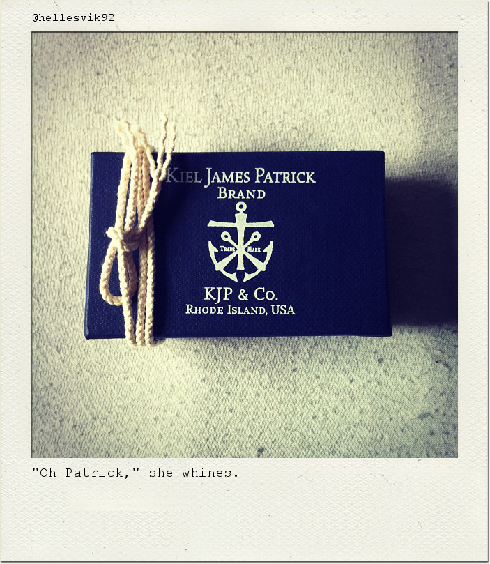 "Oh Patrick," she whines.