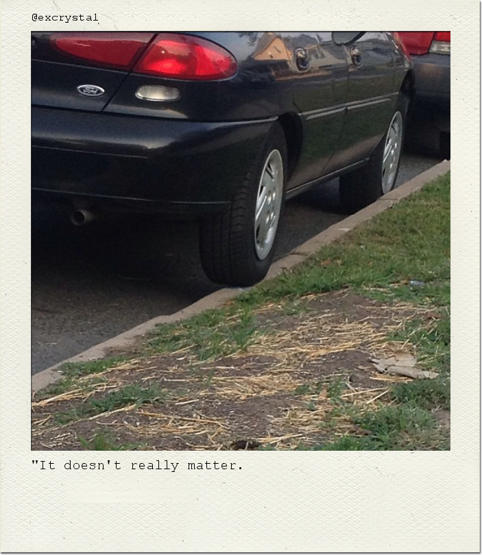 "It doesn't really matter.