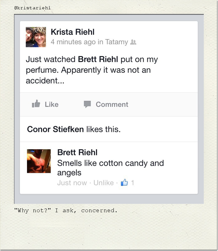 "Why not?" I ask, concerned.