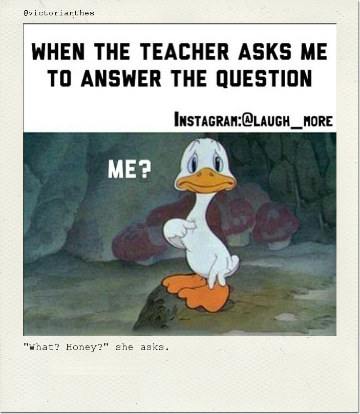 "What? Honey?" she asks.