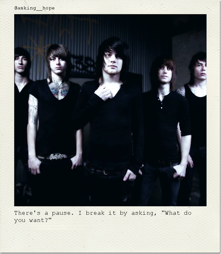 There's a pause. I break it by asking, "What do you want?"