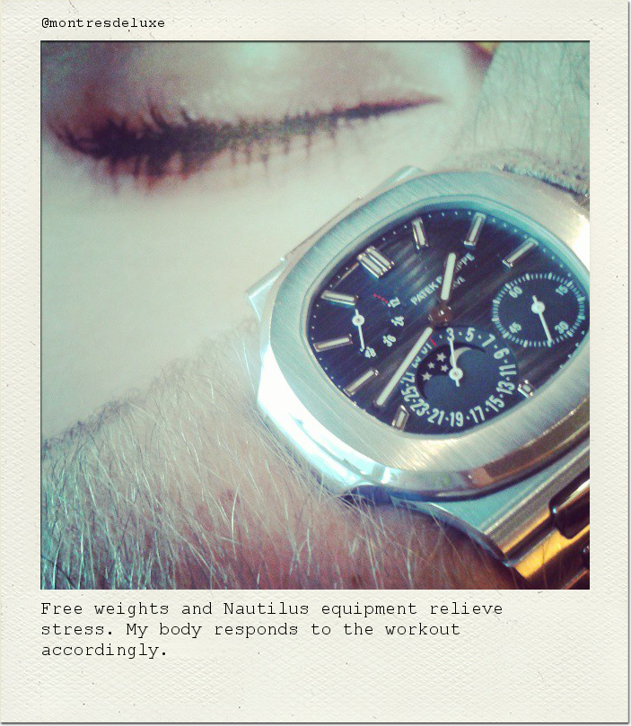 Free weights and Nautilus equipment relieve stress. My body responds to the workout accordingly.