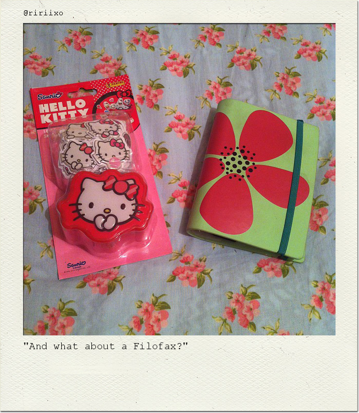 "And what about a Filofax?"