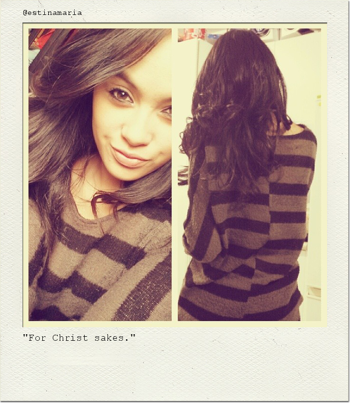 "For Christ sakes."